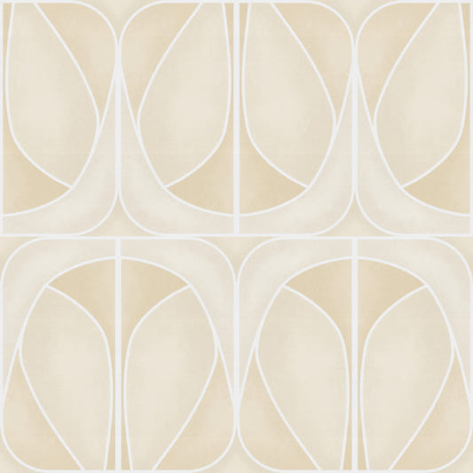 Softy Dèco Geometries -  Sand Charm Wallpaper⁠