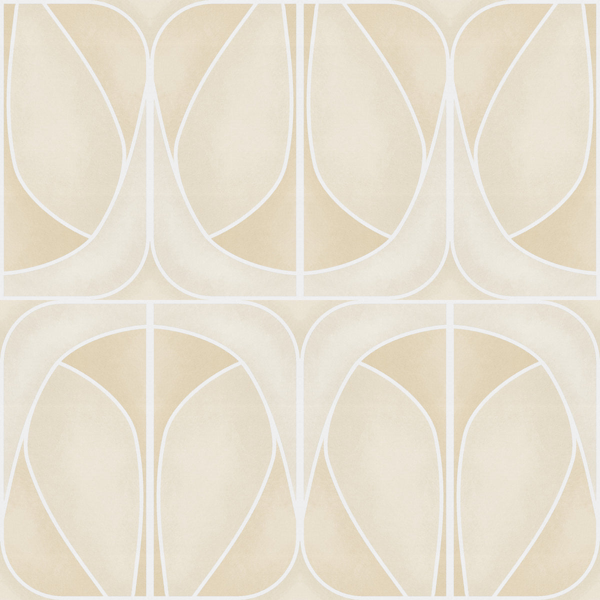Softy Dèco Geometries -  Sand Charm Wallpaper⁠ in your room — zoomed
