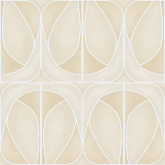 Softy Dèco Geometries -  Sand Charm Wallpaper⁠