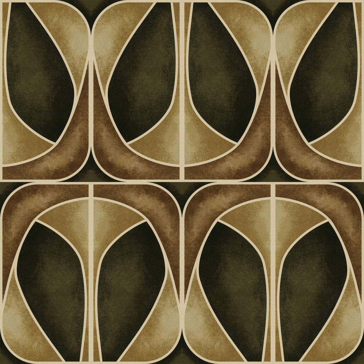 Softy Dèco Geometries -  Gold Chic Wallpaper⁠