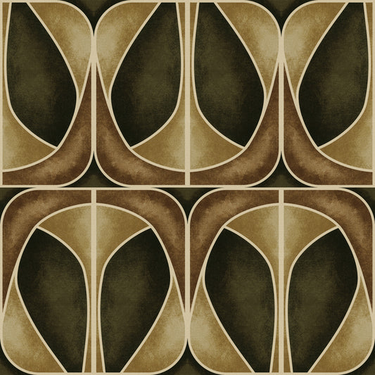 Softy Dèco Geometries -  Gold Chic Wallpaper⁠