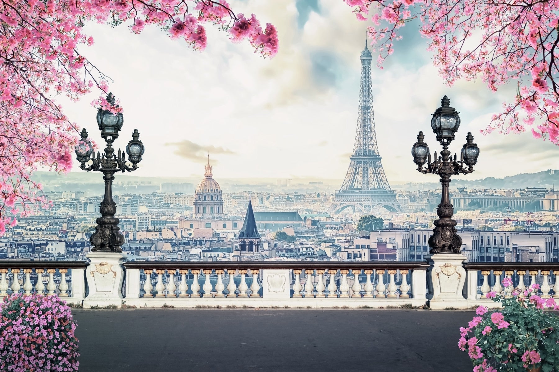 Spring in Paris Wall Mural