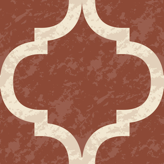 Moroccan Ogee - Amber Wallpaper⁠