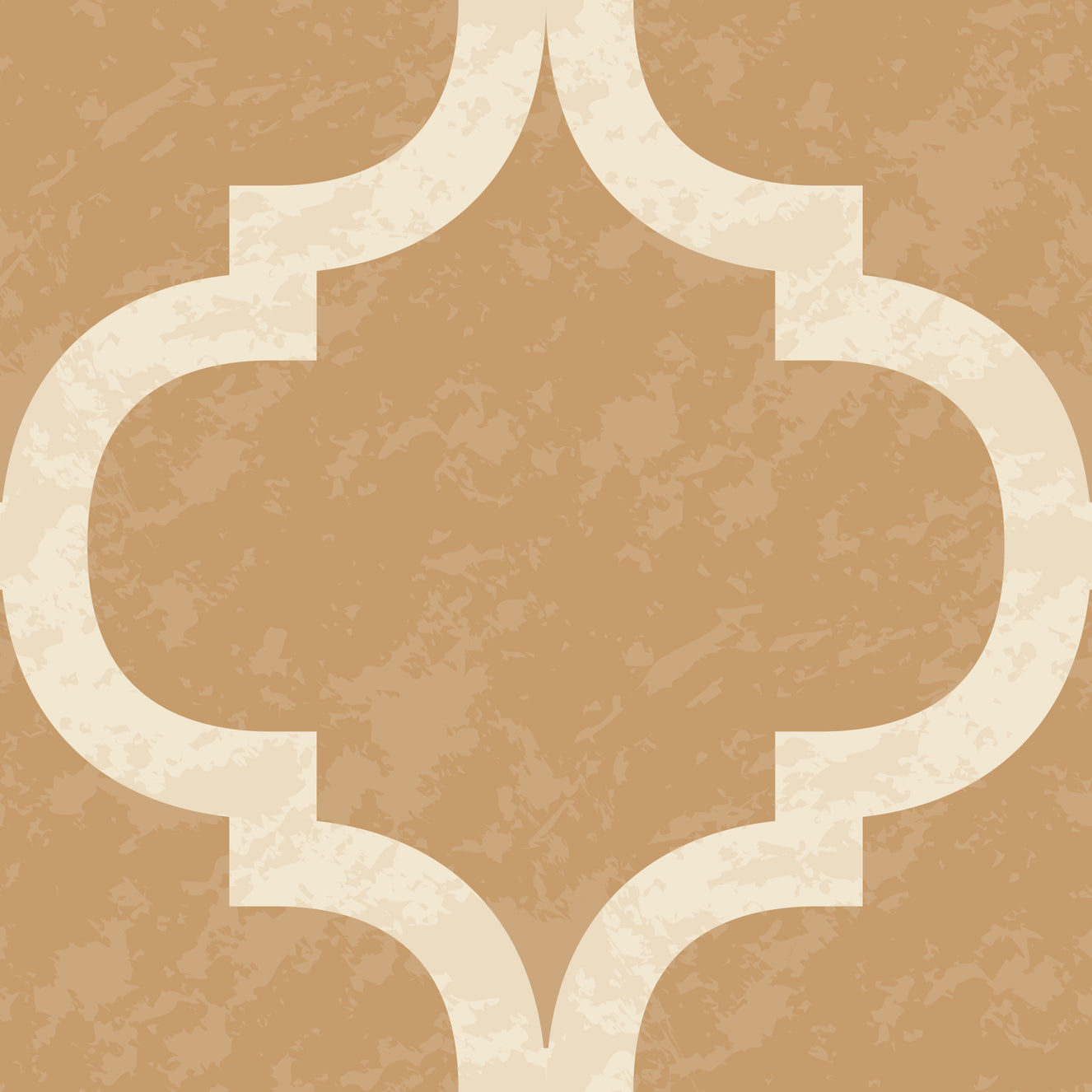 Moroccan Ogee - Golden Tan Wallpaper⁠