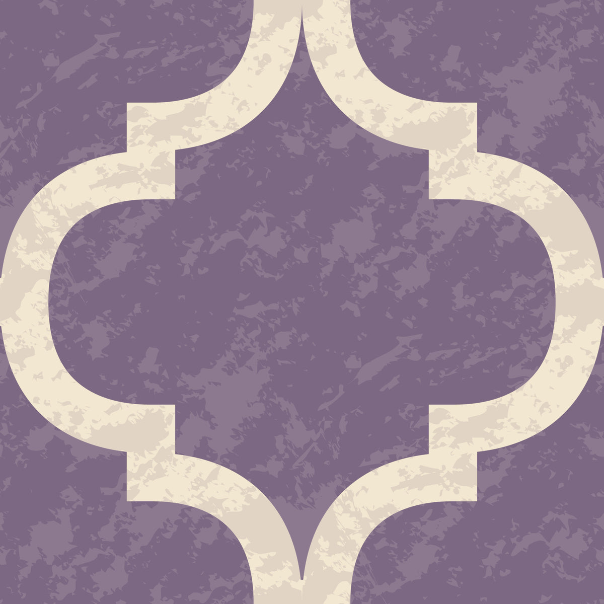 Moroccan Ogee - Grey Purple Wallpaper⁠ in your room — zoomed