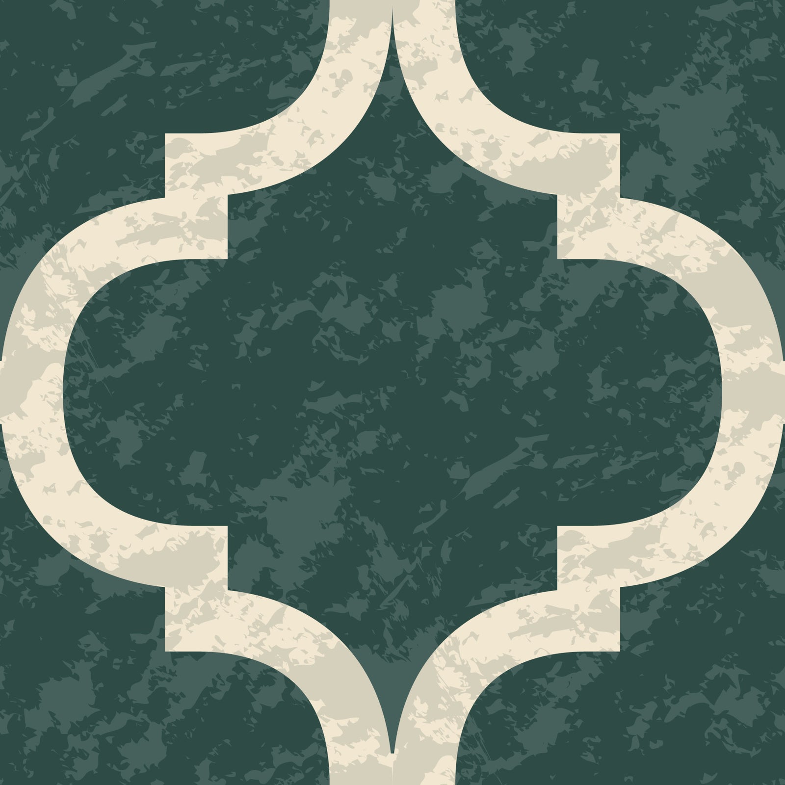 Moroccan Ogee - Ivy Green Wallpaper⁠