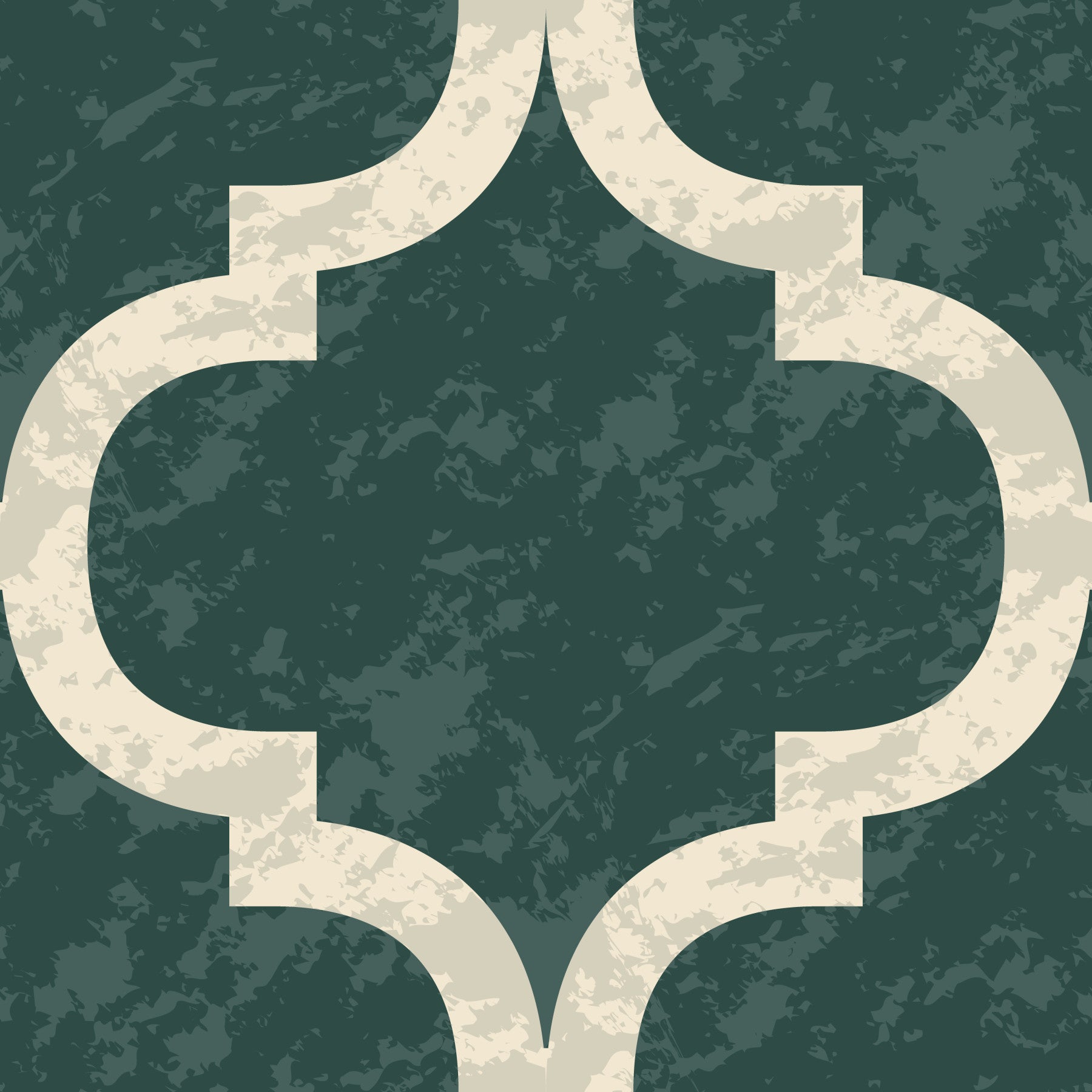 Moroccan Ogee - Ivy Green Wallpaper⁠