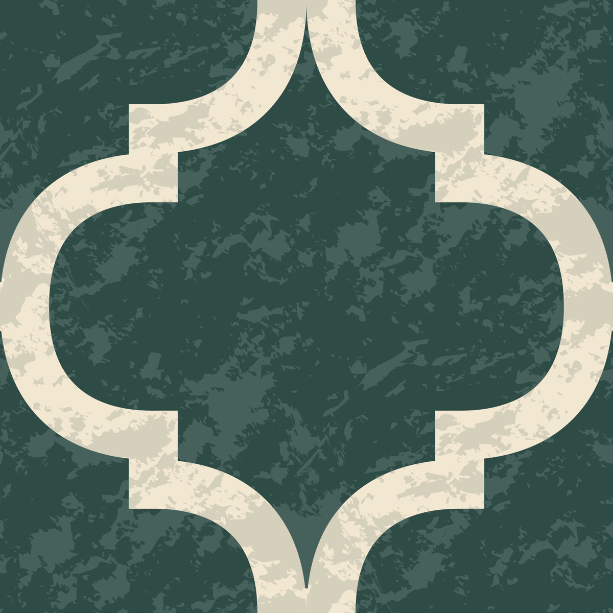 Moroccan Ogee - Ivy Green Wallpaper⁠ in your room — zoomed