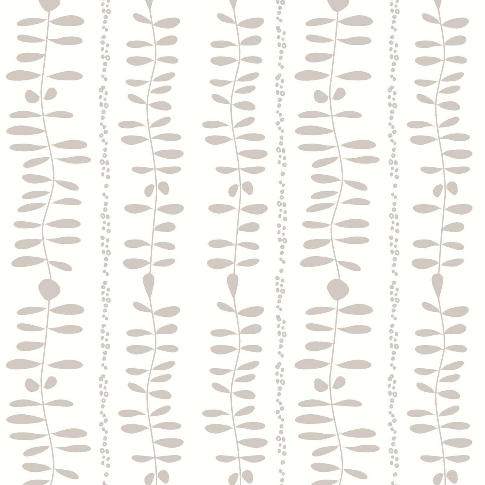 Leaves Cascade Cream Wallpaper⁠