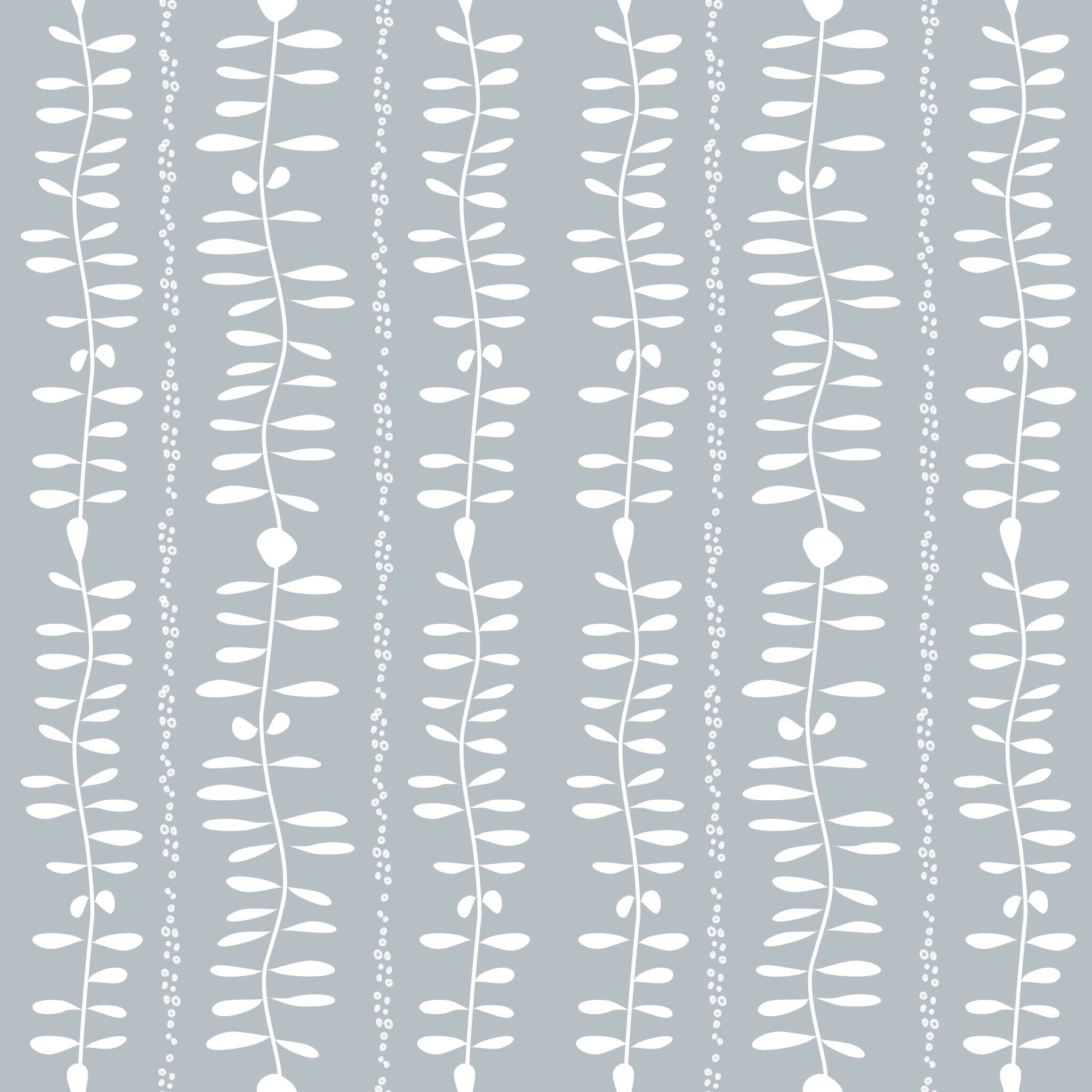 Leaves Cascade Gray Wallpaper⁠