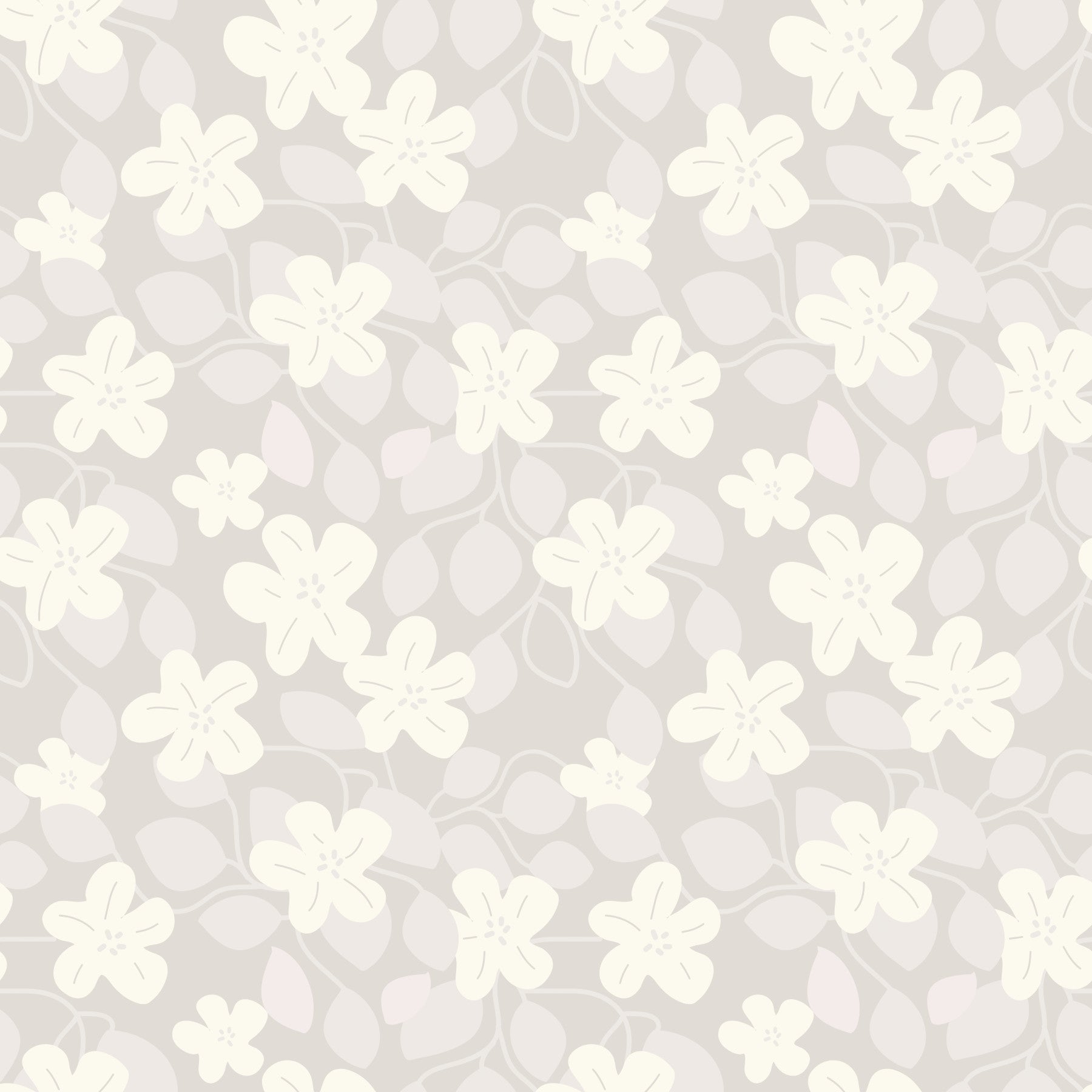 Delicate Floral Serenity Wallpaper⁠