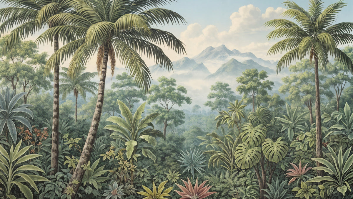 Jungle Vista Wall Mural in your room