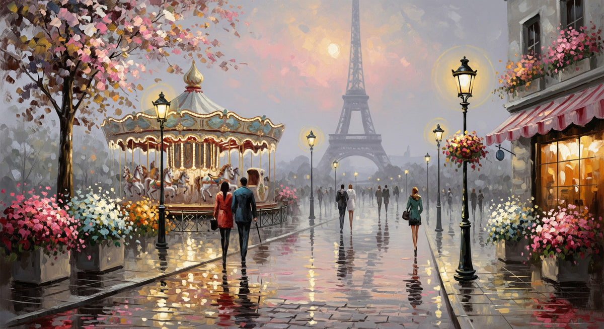 Paris Romance Wall Mural in your room