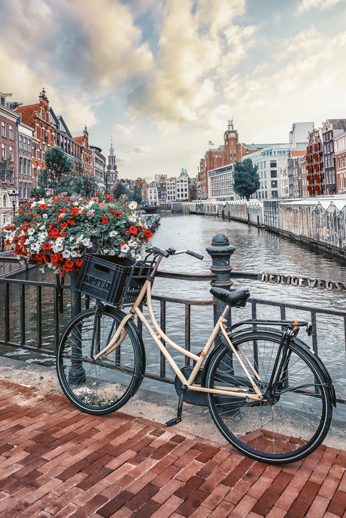 Amsterdam Canal Ride Wall Mural in your room — zoomed