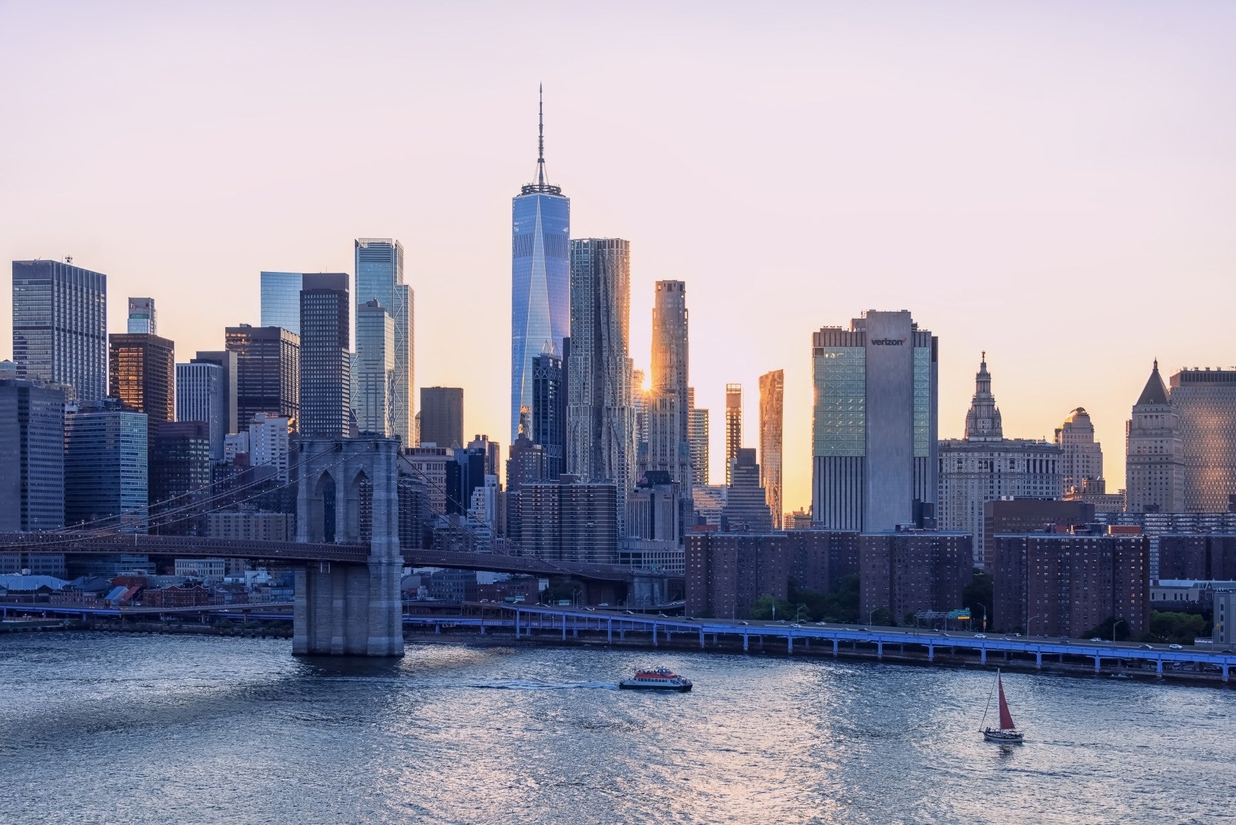 NYC Skyline Dream Wall Mural in your room — zoomed