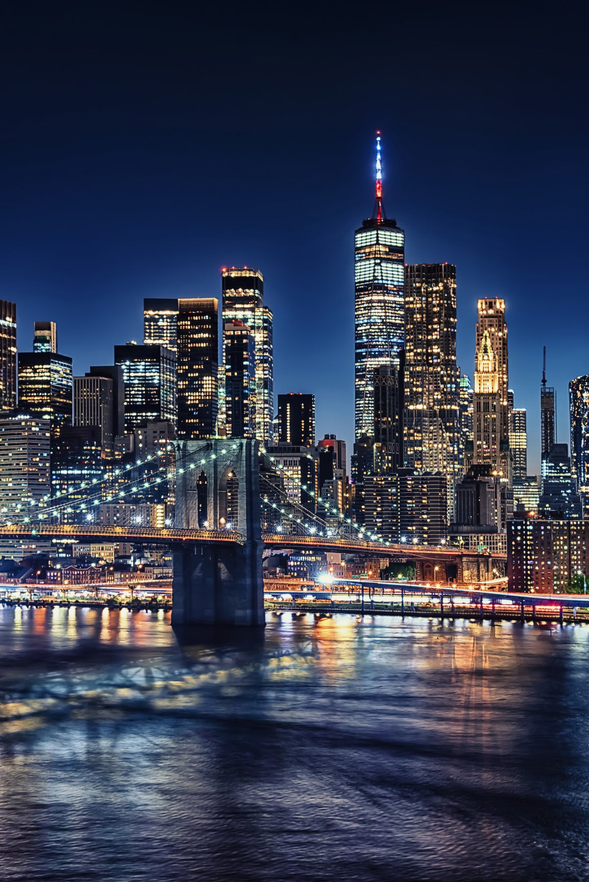 NYC Night Lights Wall Mural in your room
