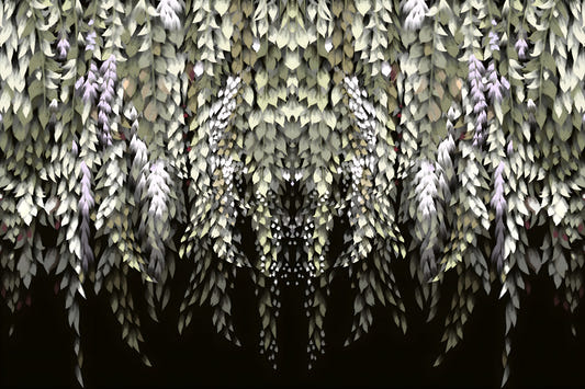 Wisteria Cascade Wall Mural
