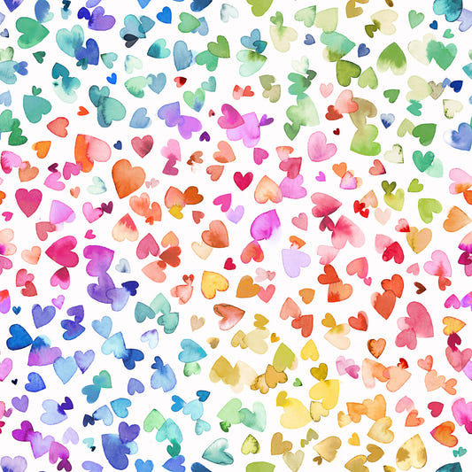 Watercolor Hearts Wallpaper⁠