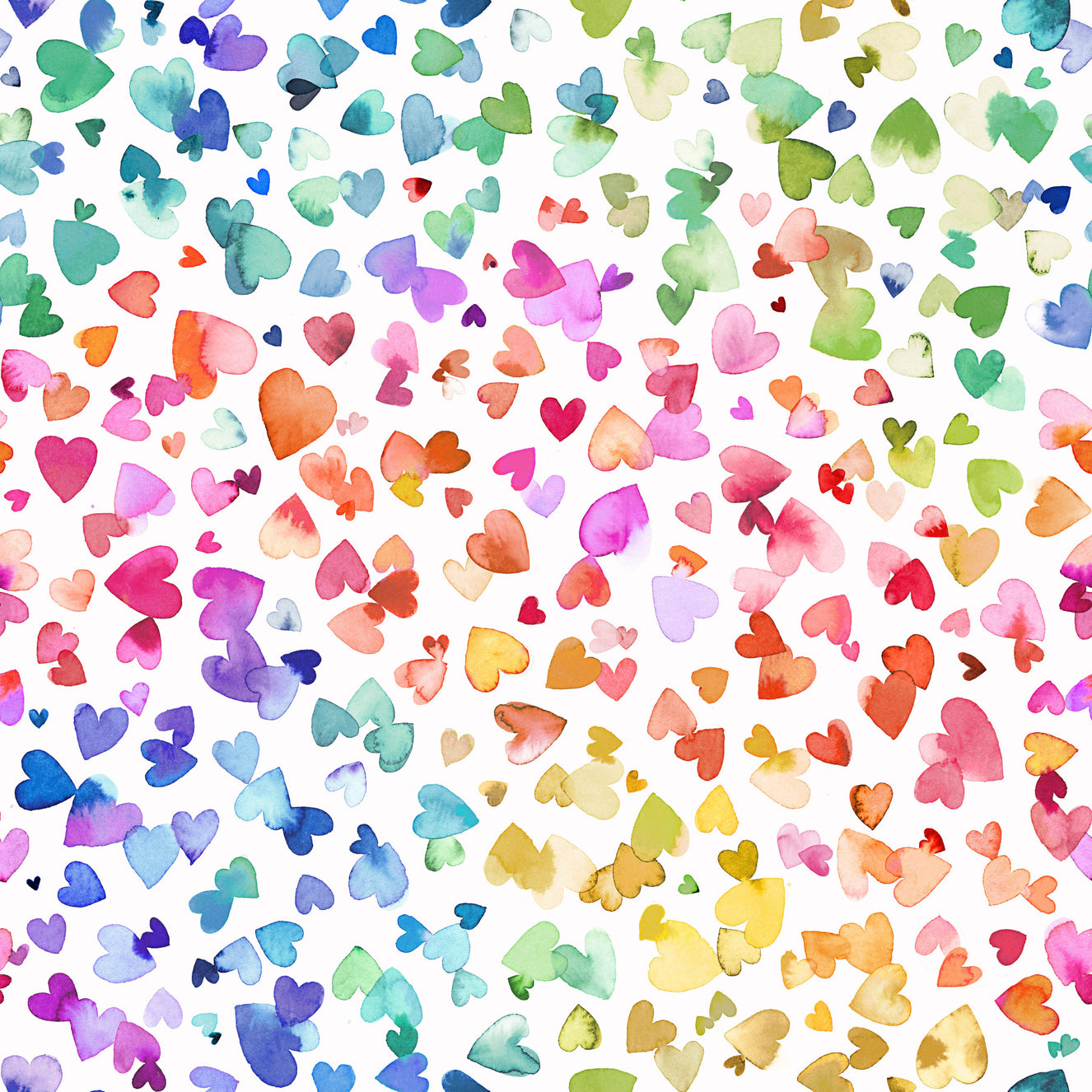 Watercolor Hearts Wallpaper⁠