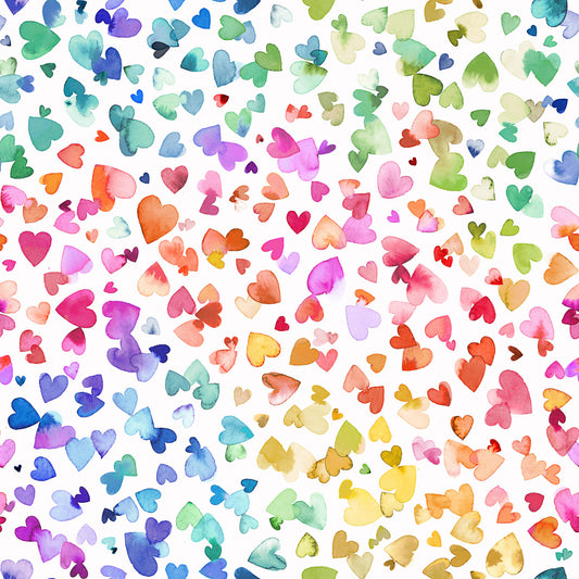 Watercolor Hearts Wallpaper⁠