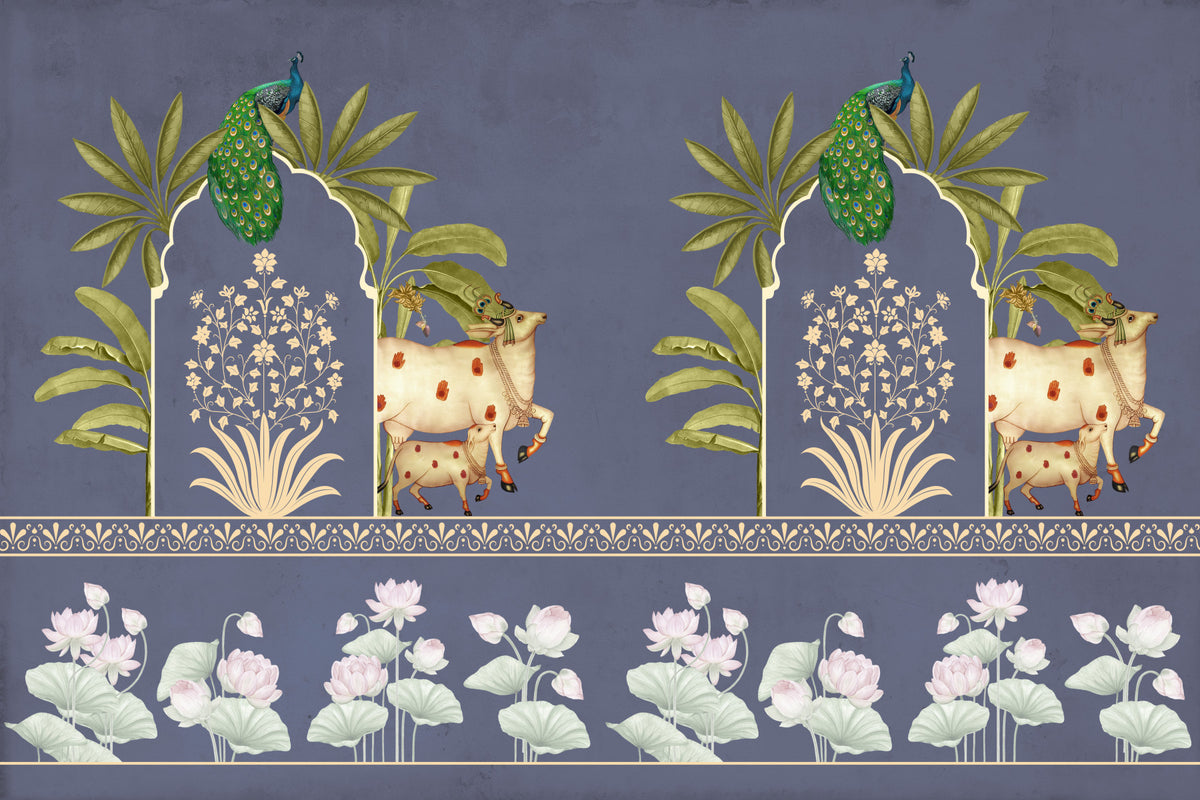 The Neelambar Arch Wall Mural in your room — zoomed