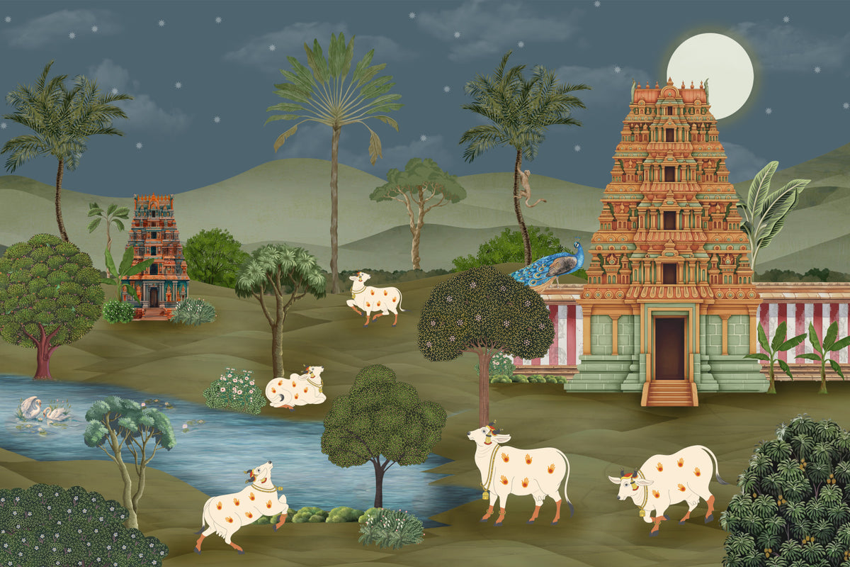 Mandir Majesty Wall Mural