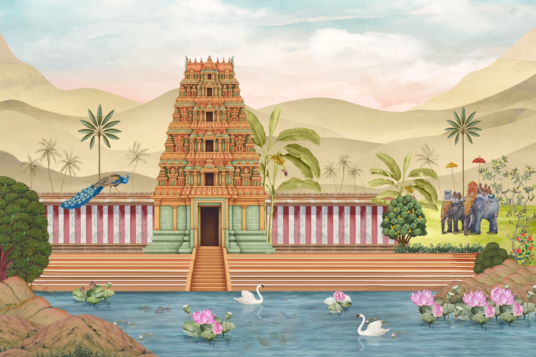 The Royal Pastoral Wall Mural
