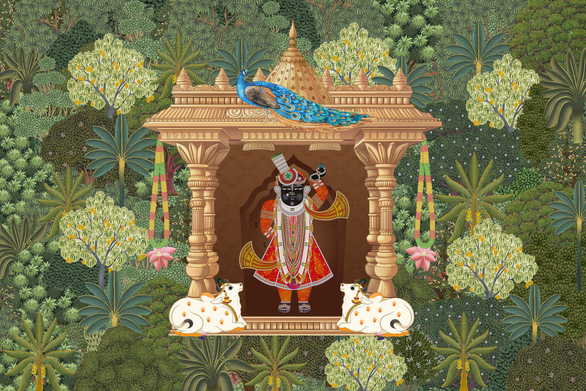 Shrinathji Sanctuary Wall Mural in your room