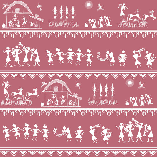 Warli Utsav Wall Mural