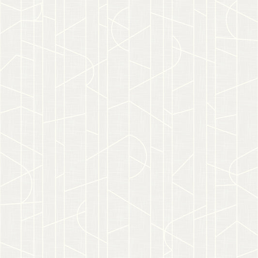Elegant Lines Decor -  Cloud Dancer Canvas Wallpaper⁠