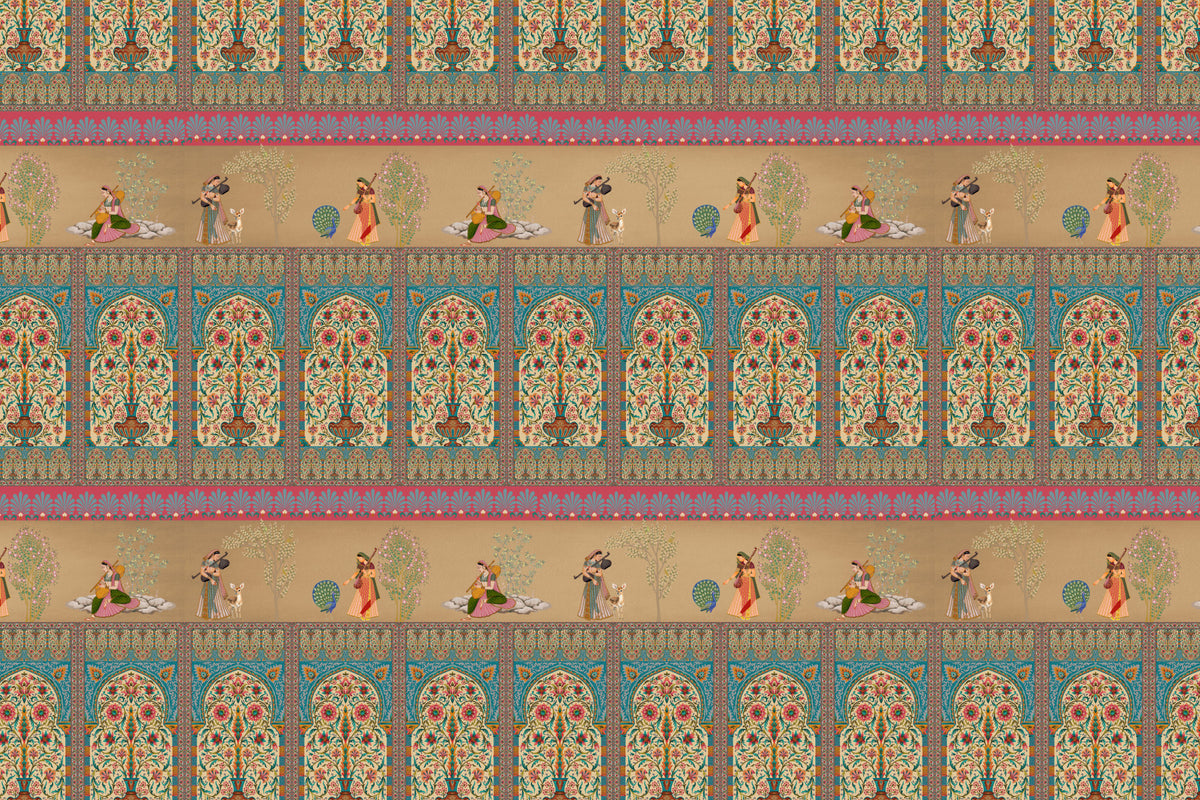 Courtly Serenade Wall Mural in your room
