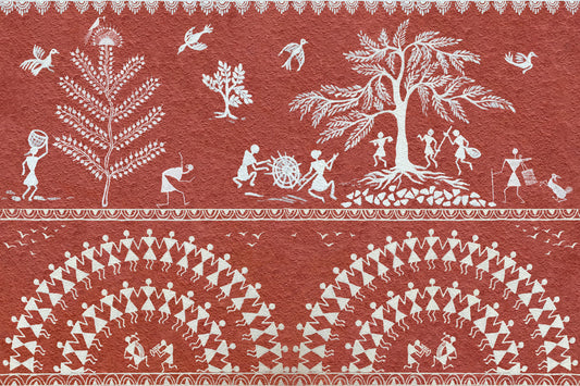 Terracotta Tribe Wall Mural