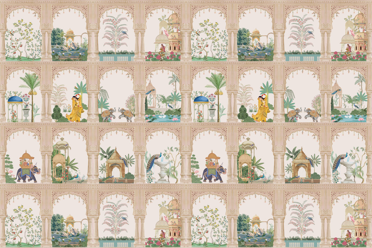 Indian Palace View Wall Mural in your room