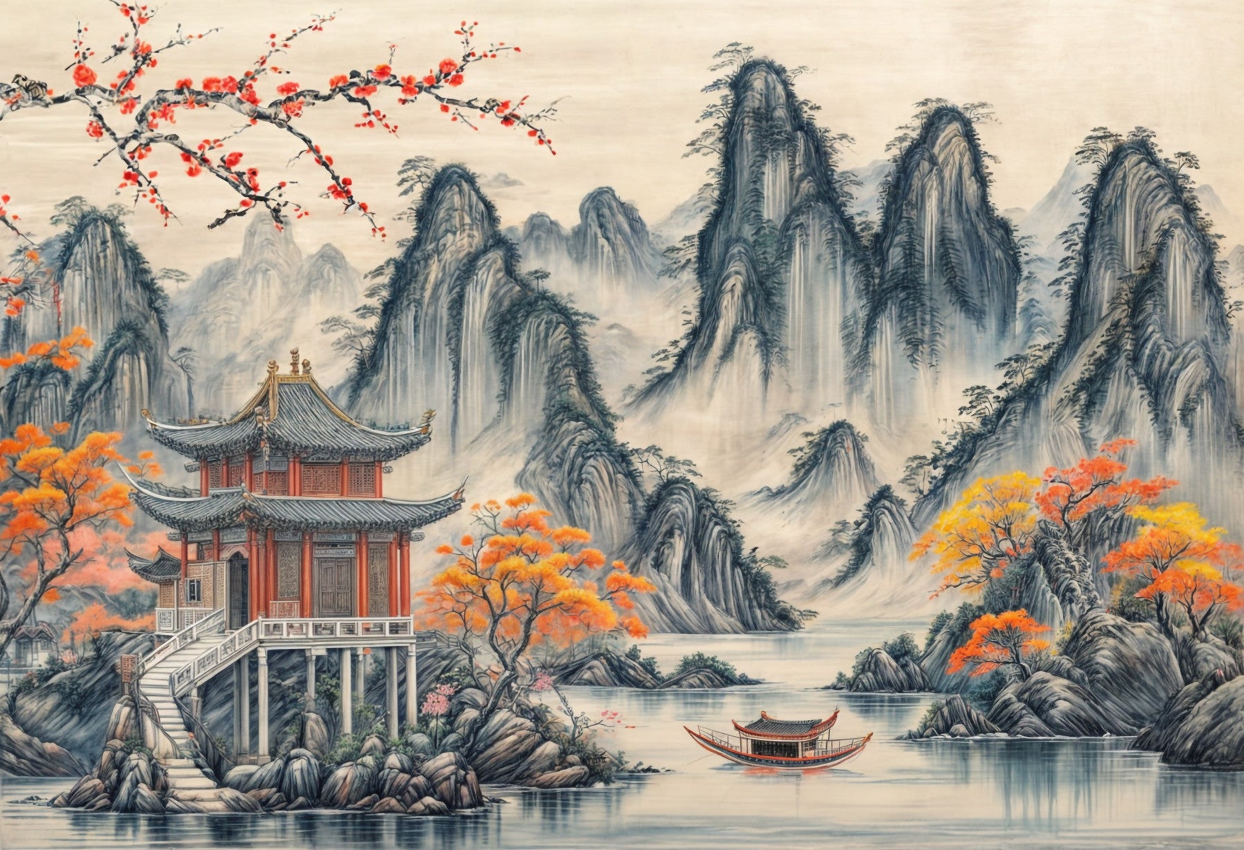 Asian Serenity Wall Mural