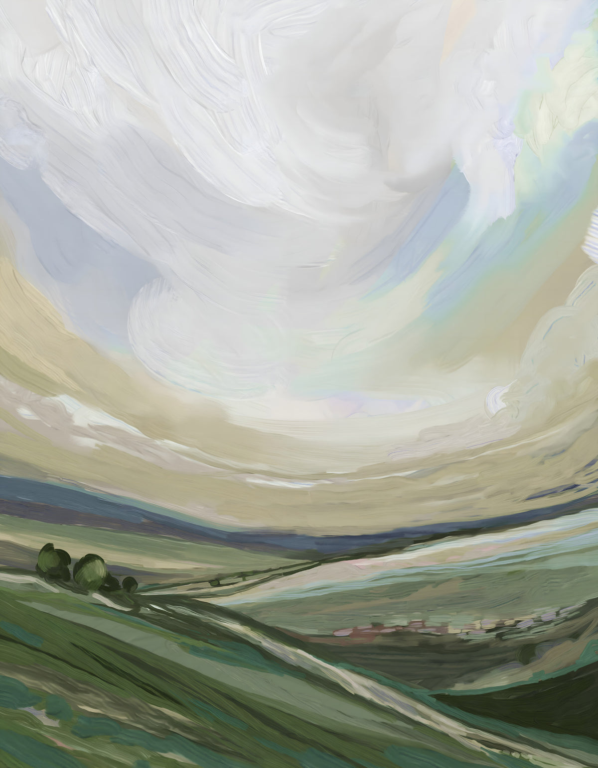 Yorkshire Landscape Oils Wall Mural in your room