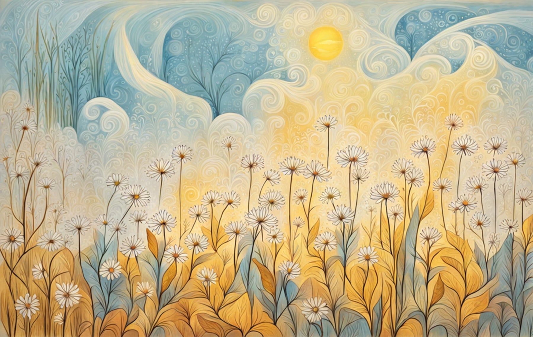 Daisy Daydreams Wall Mural