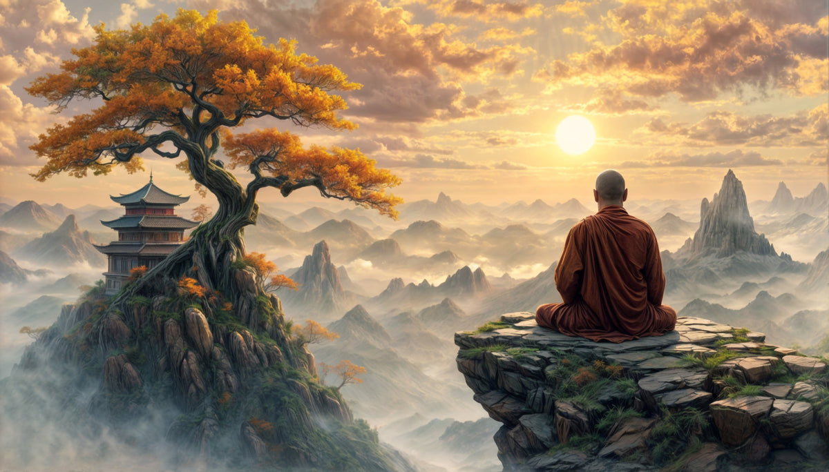Dawn Serenity Mural in your room — zoomed