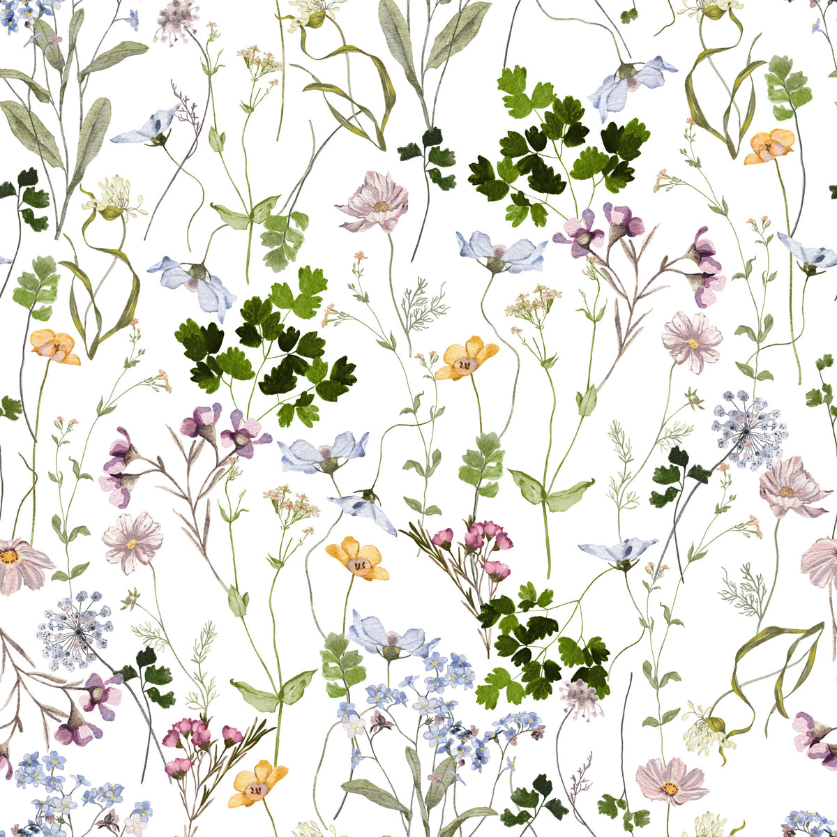 Wildflower Early Summer Meadow Wallpaper⁠ in your room