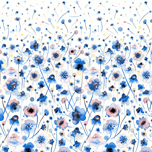 Bluebell Blush Wall Mural