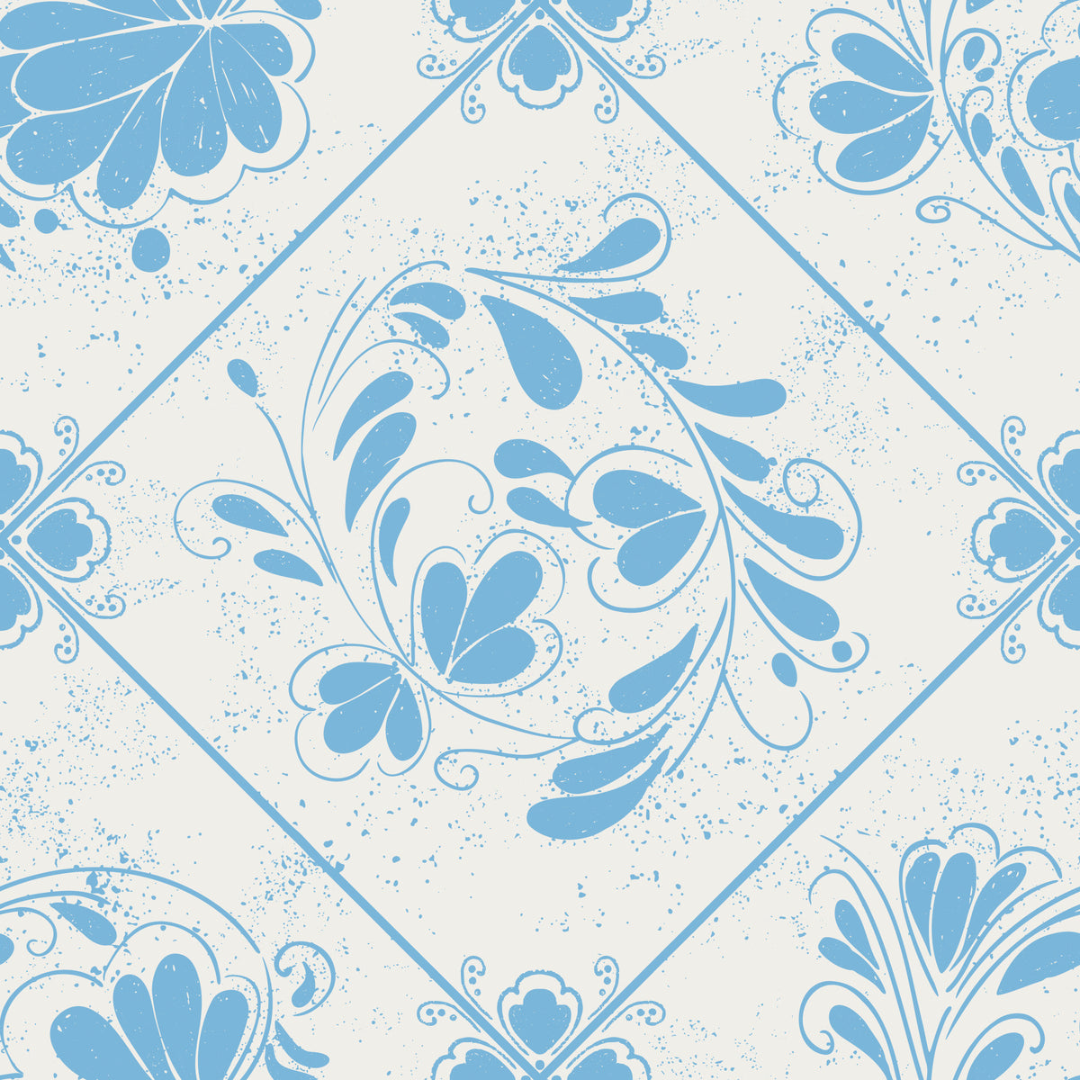 Delft Bloom Wallpaper⁠ in your room