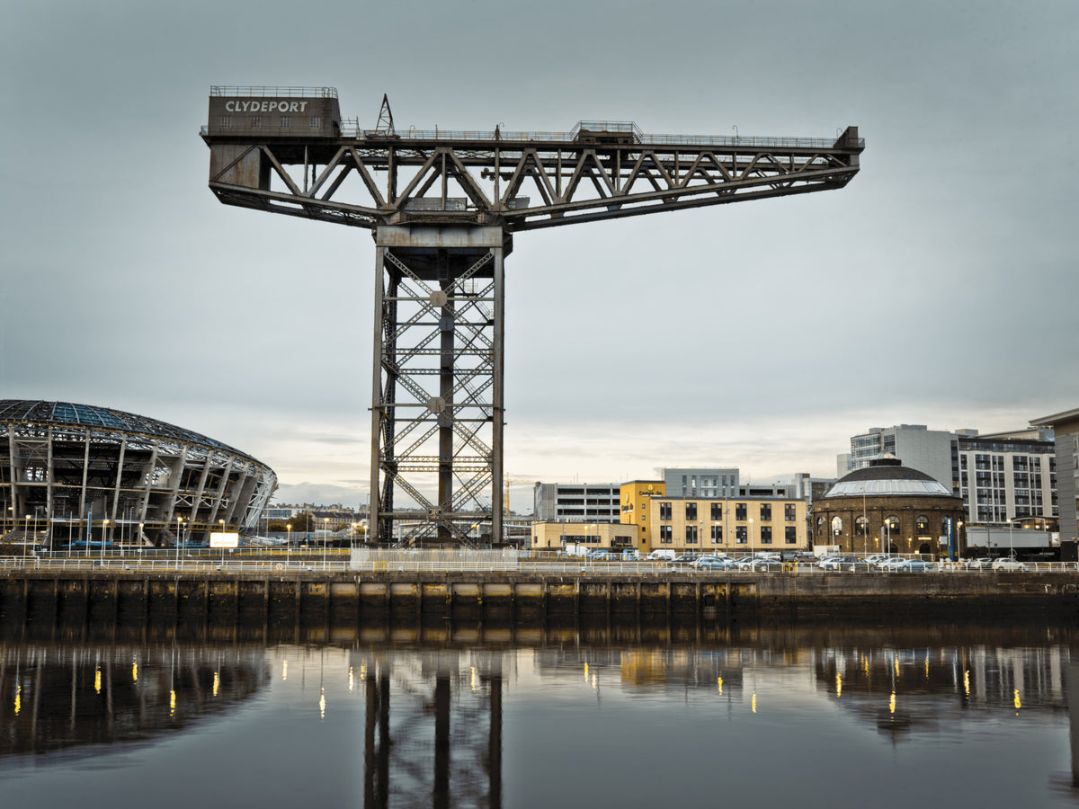 Finnieston Crane Wall Mural in your room — zoomed