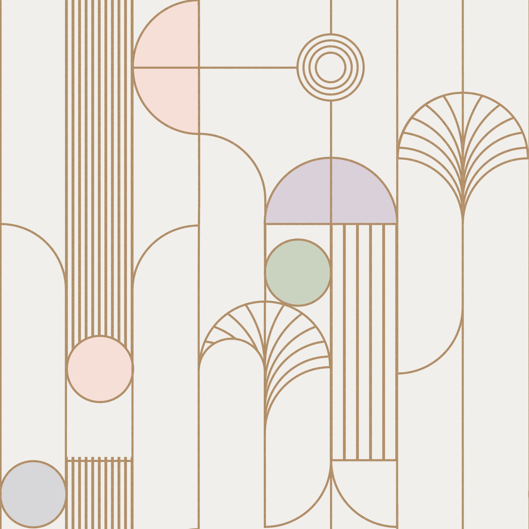 Retro Chic Art Deco Wallpaper⁠