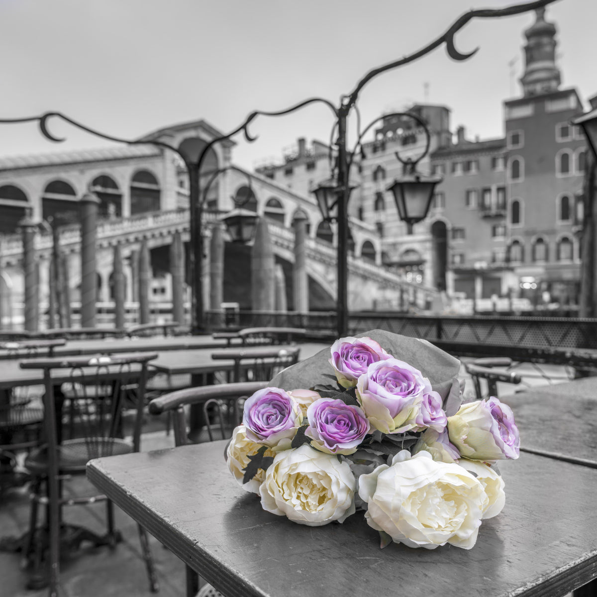 Venetian Blooms Wall Mural in your room