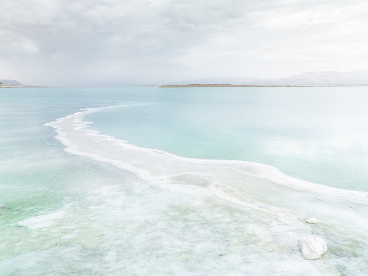 Aqua Calm Wall Mural in your room — zoomed