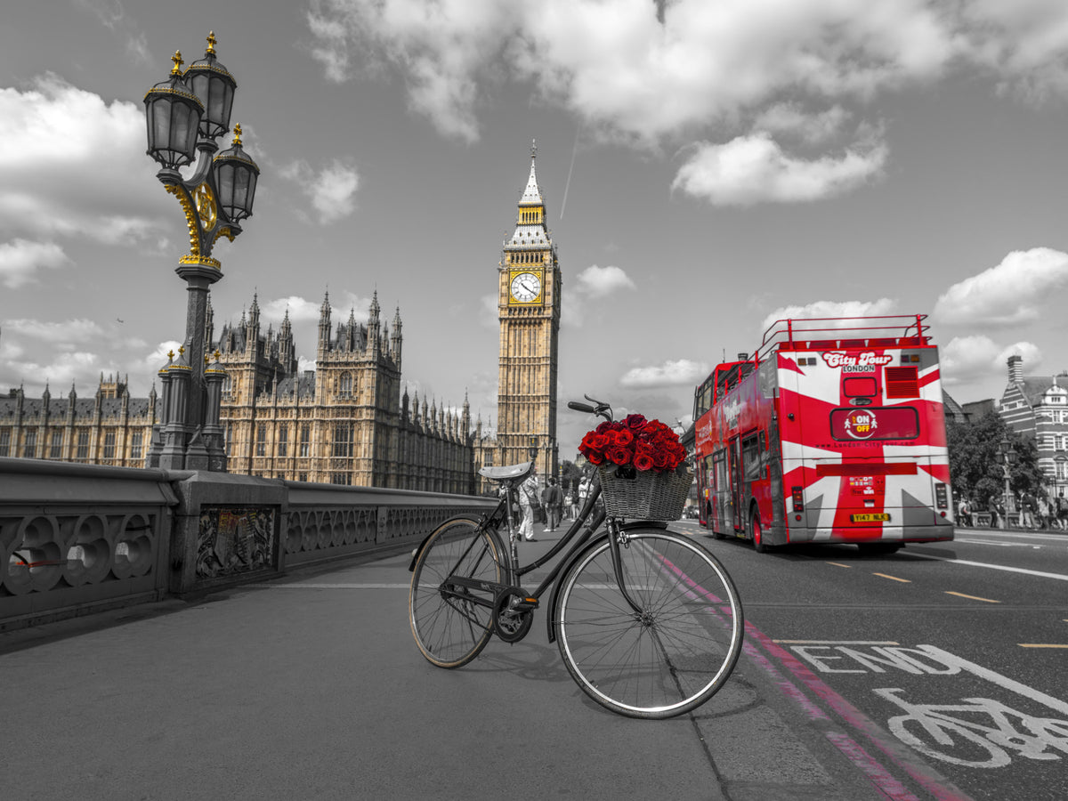 London Ride Wall Mural in your room