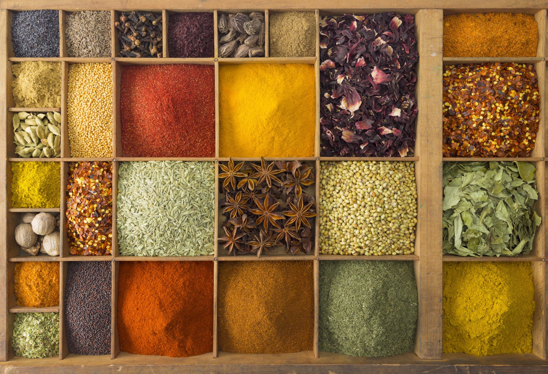 Exotic Spice Collection Wall Mural