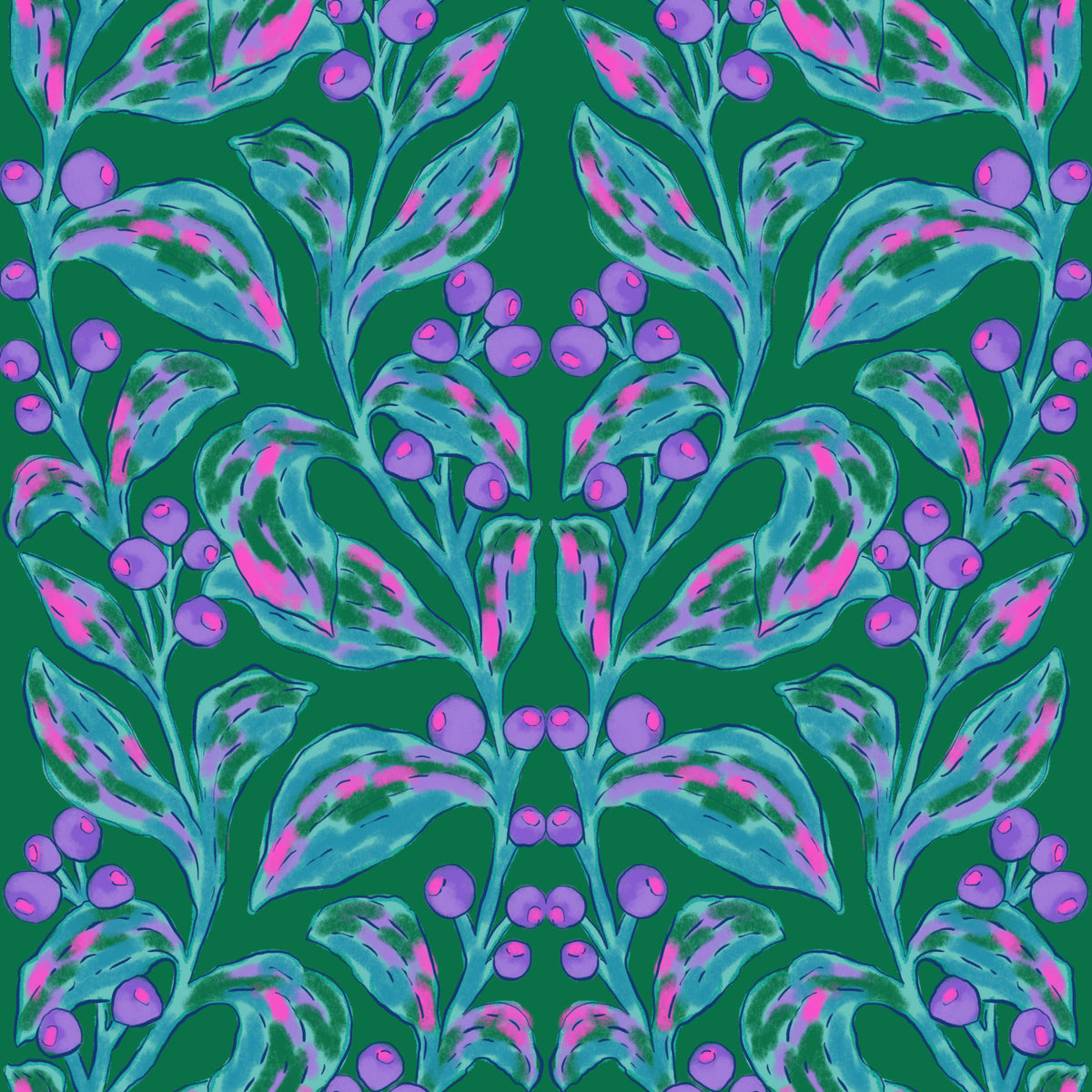 Berry Branch Symphony Wallpaper⁠ in your room