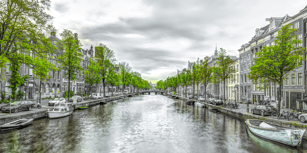 Amsterdam Canal Serenity Wall Mural in your room