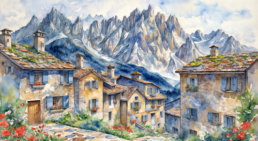 Alpine Village Dream Wall Mural