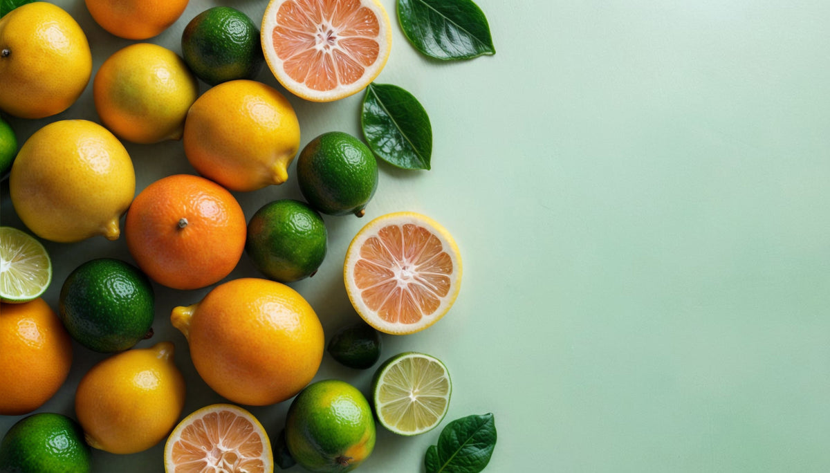 Zesty Citrus Splash Wall Mural in your room — zoomed